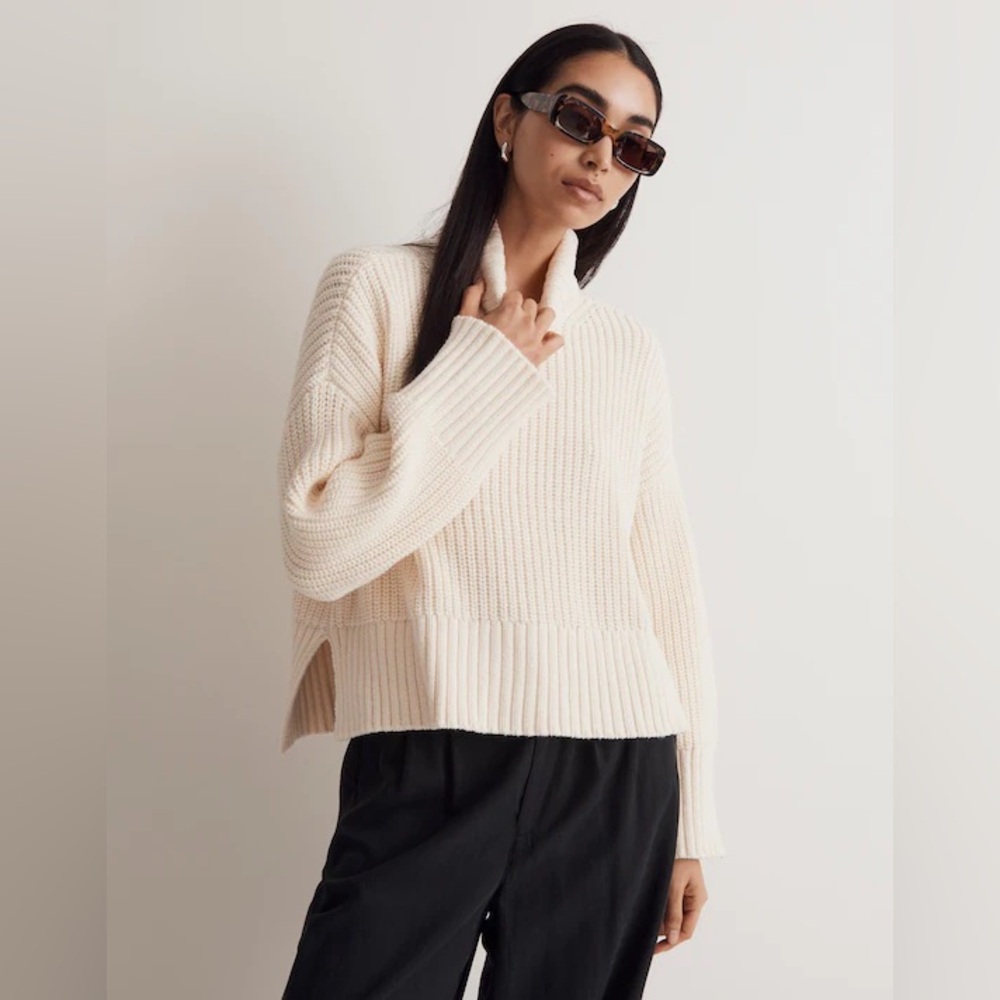 Madewell Wide Rib Turtleneck Sweater